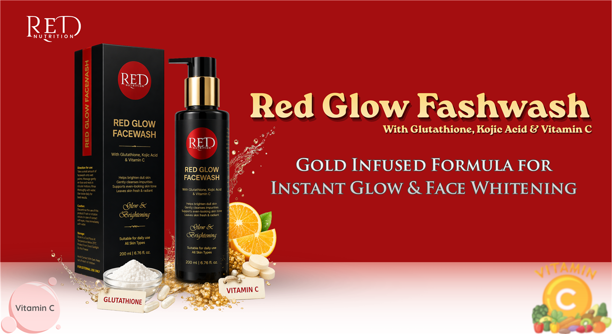 Red Glow Face Wash - Glow and Brightening (200 ml)